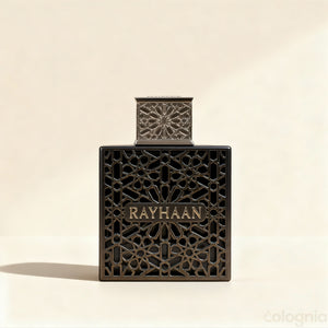 Terra parfumfles in zwart en goud met Arabisch motief